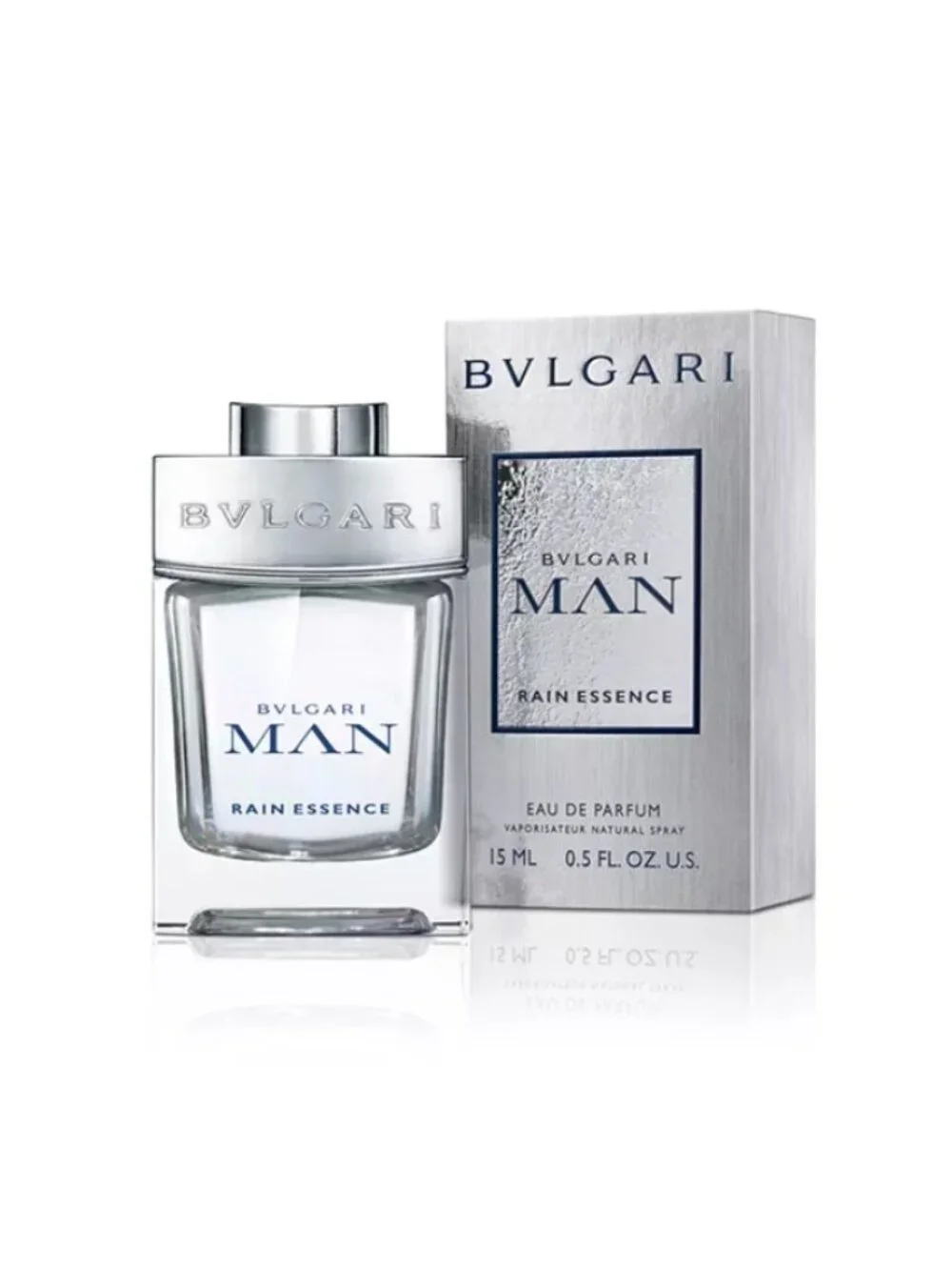 Bvlgari Man Rain Essence EDP,Fresh Woody Musk Green-Travel 15ml,0.5oz-BOXED-NEW